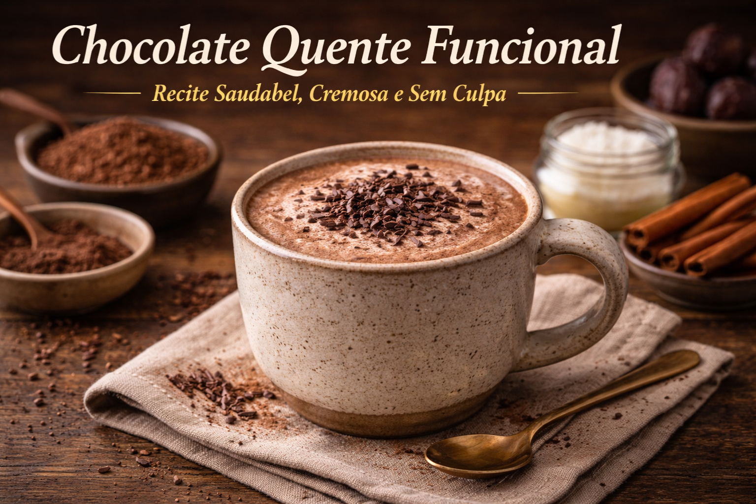 Chocolate Quente Funcional: Receita Saudável, Cremosa e Sem Culpa